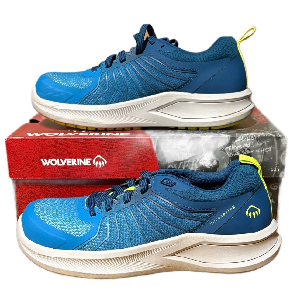 Wolverine Blue and Yellow Women's Safety Shoes